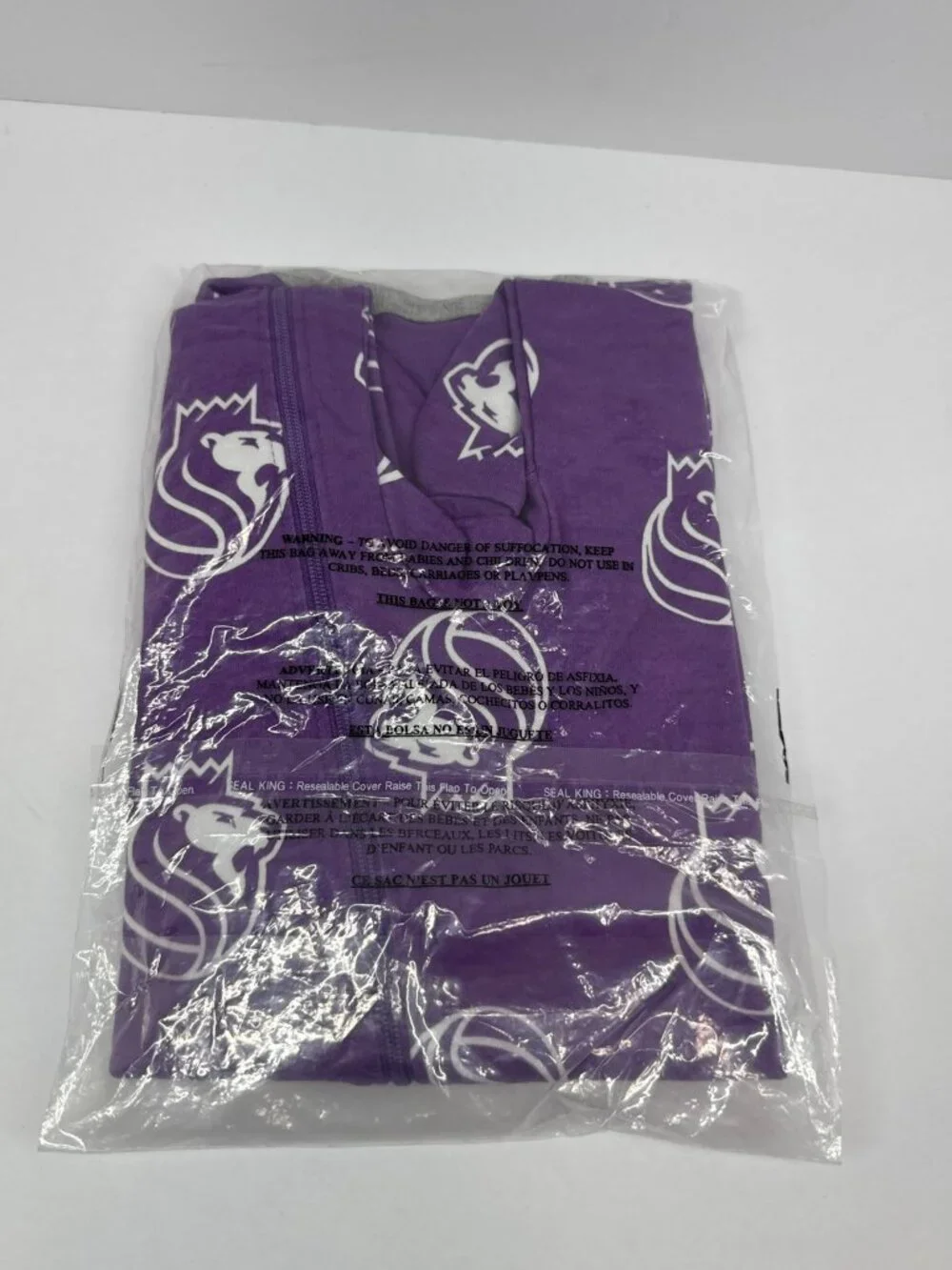 Gerber NBA Sacramento Kings Baby Sleep & Play Pajamas Purple 6-9 Months Cotton B